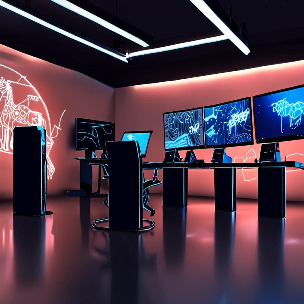 Feature image showing a futuristic developer workstation with Llama 3 and Gemini logos, illustrating free access to these AI models.