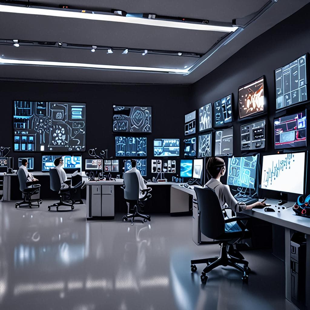 A cutting-edge AI-powered content creation platform, featuring a user-friendly interface, advanced algorithms, and a vast library of digital assets