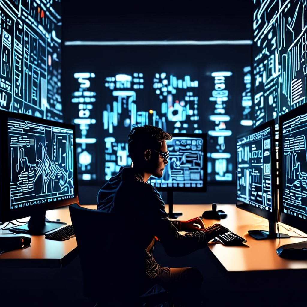 A screenshot of an AI-powered website development platform, showcasing a user-friendly interface with drag-and-drop features, AI-driven content suggestions, and real-time website-preview capabilities.